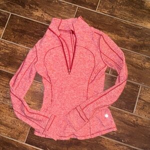 Lululemon || red quarter zip